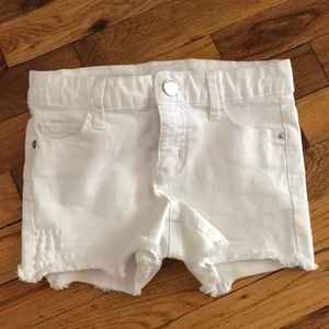 Girls white justice Jean shorts